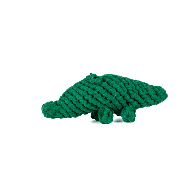 PELUCHE TEJIDO PARA PERRO CON FORMA DE COCODRILO SMARLOVE