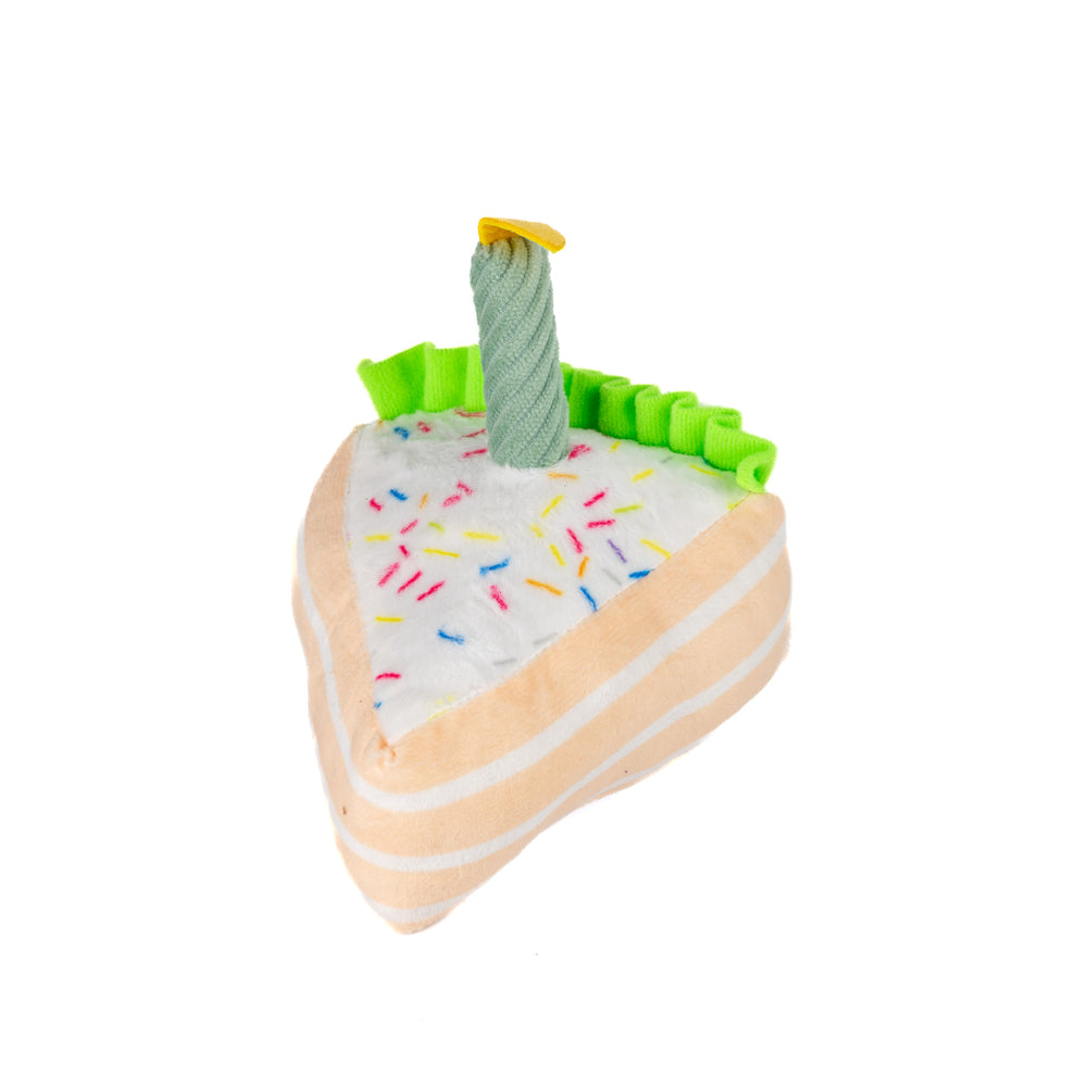PELUCHE PARA MASCOTAS DE CUMPLEAÑOS PEDAZO DE PASTEL PACA