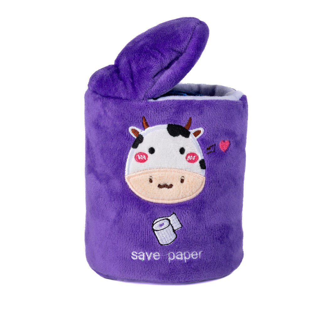 PELUCHE PARA PERRO CON FORMA DE RECIPIENTE VIOLETA PACA
