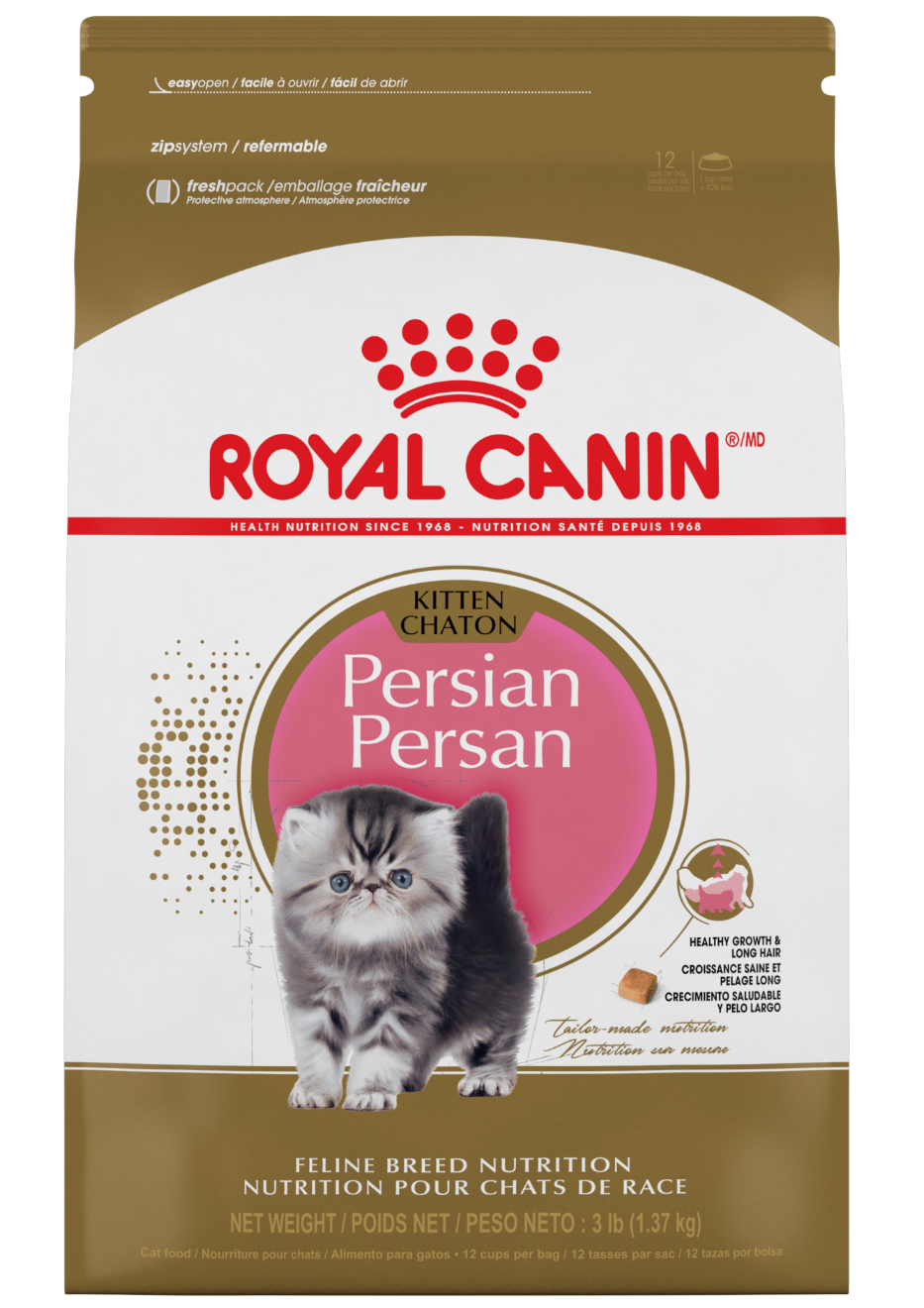 Royal Canin Persian Kitten alimento seco para gatito Persa hasta 12 meses, 1.37 kg