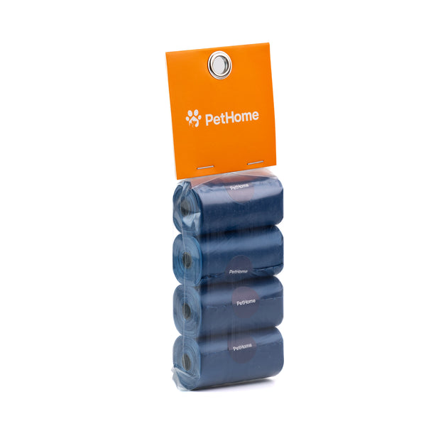 PAQUETE DE BOLSAS PETHOME PARA POPO 4 ROLLOS DE 15 PZAS CON AROMA