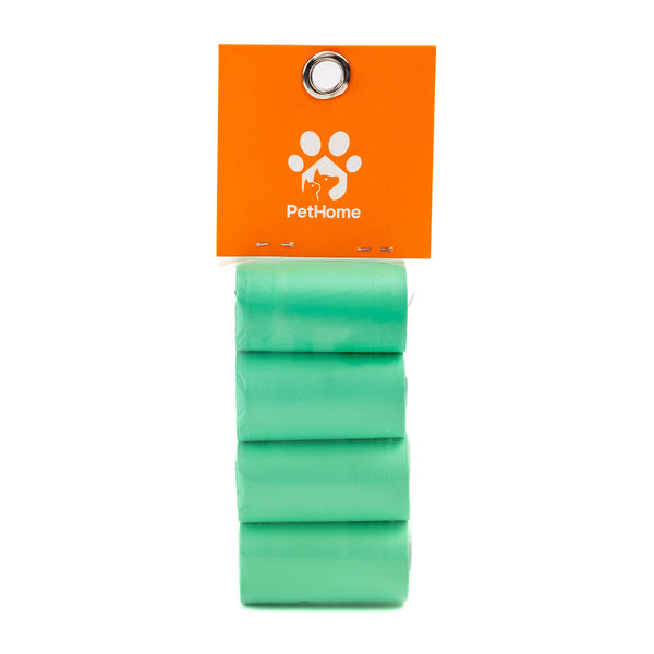 PAQUETE DE BOLSAS PETHOME PARA POPO  8 ROLLOS DE 15PZAS CON AROMA