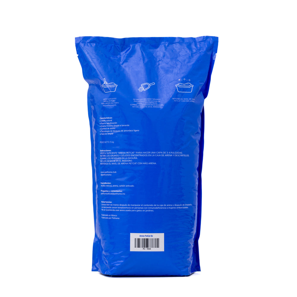 ARENA PARA GATO AGLUTINANTE 5KG PETCAT