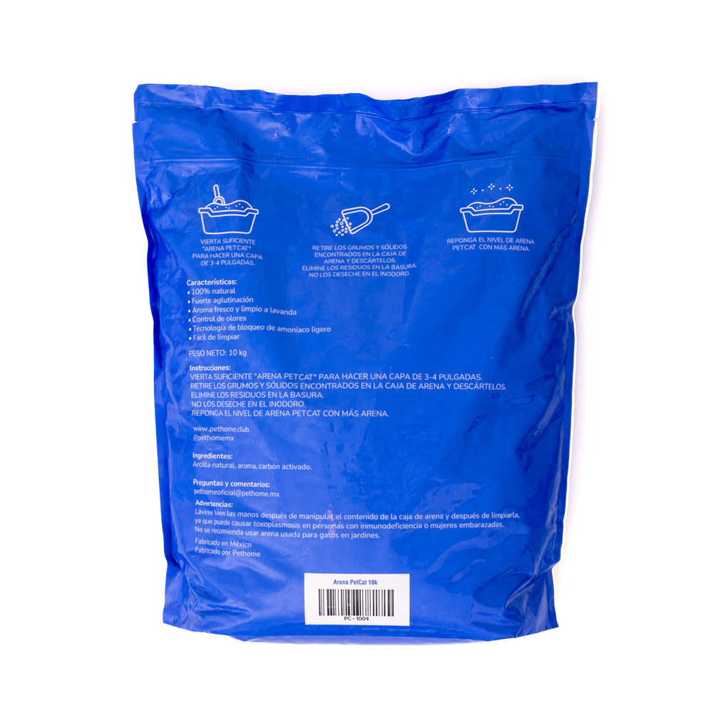 ARENA PARA GATO AGLUTINANTE 10KG PETCAT