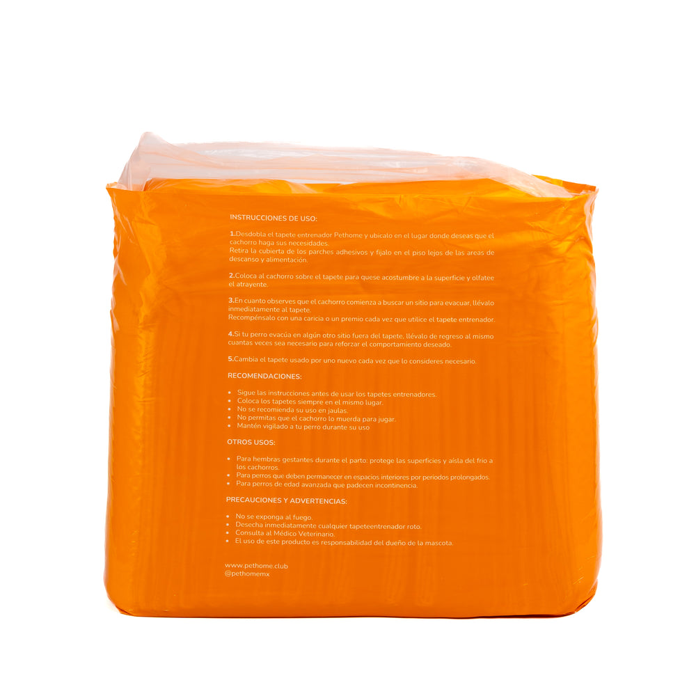 TAPETE ENTRENADOR PARA PERRO 80X56 30 PZAS PETHOME
