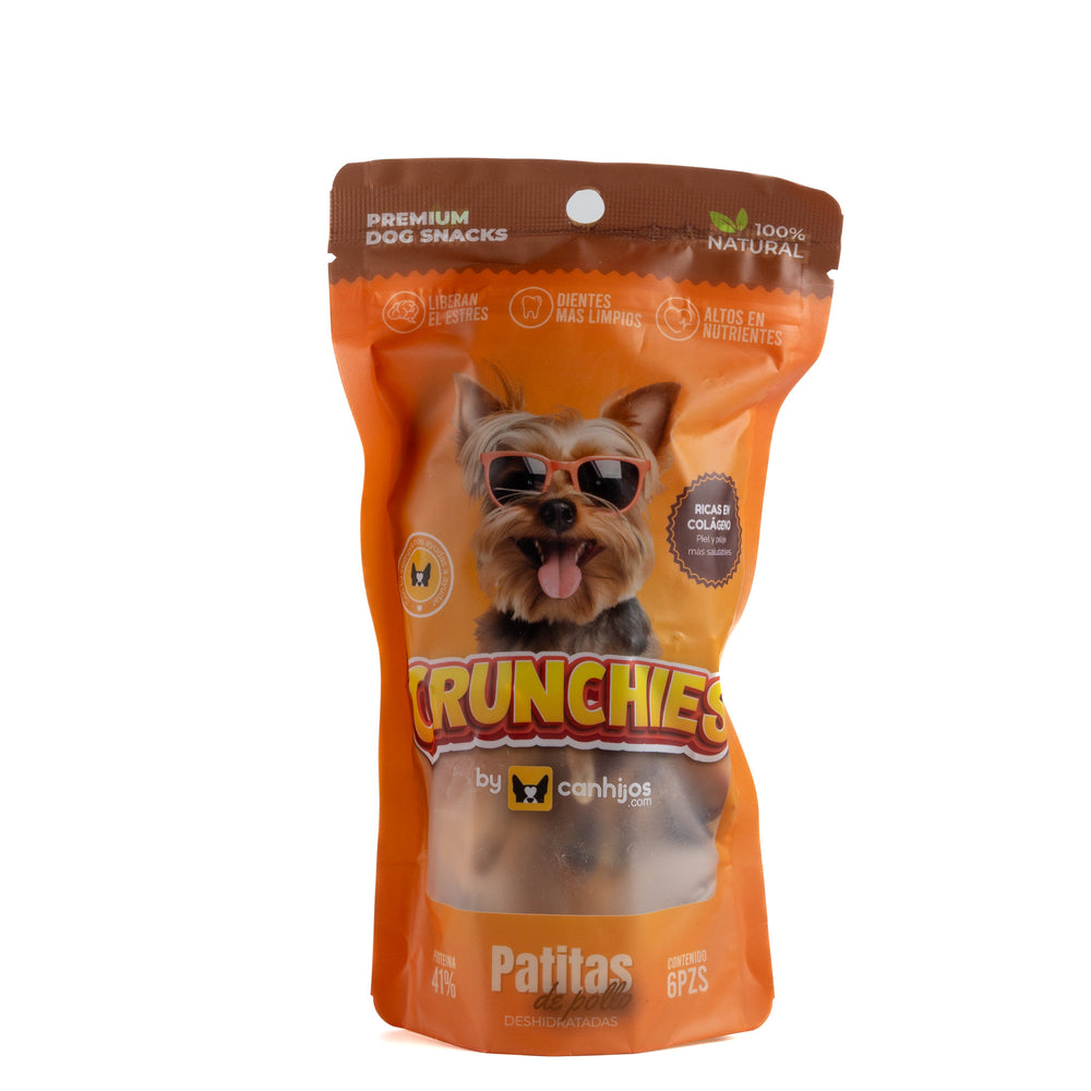 PREMIOS PARA PERRO PATITAS DE POLLO 6 PIEZAS CRUNCHIES