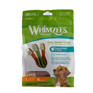 PREMIOS DENTALES PARA PERRO CEPILLO DE DIENTES GRANDE WHIMZEES
