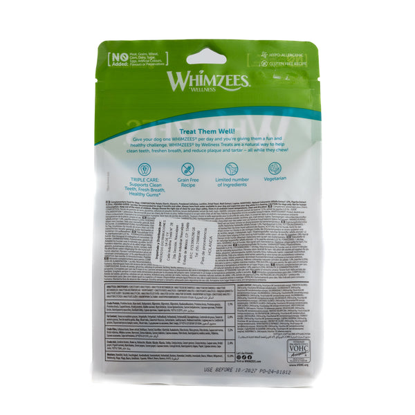 PREMIOS DENTALES PARA PERRO CON FORMA CEPILLO DE DIENTES XXS WHIMZEES