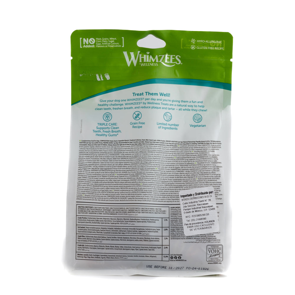 PREMIOS PARA PERRO CEPILLO DE DIENTES XS WHIMZEES