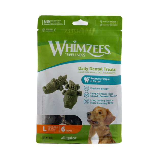PREMIOS DENTALES CON FORMA COCODRILO GRANDES WHIMZEES