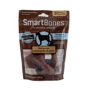 PREMIOS PARA PERRO HUESOS CREMA CACAHUATE MINI SMARTBONES