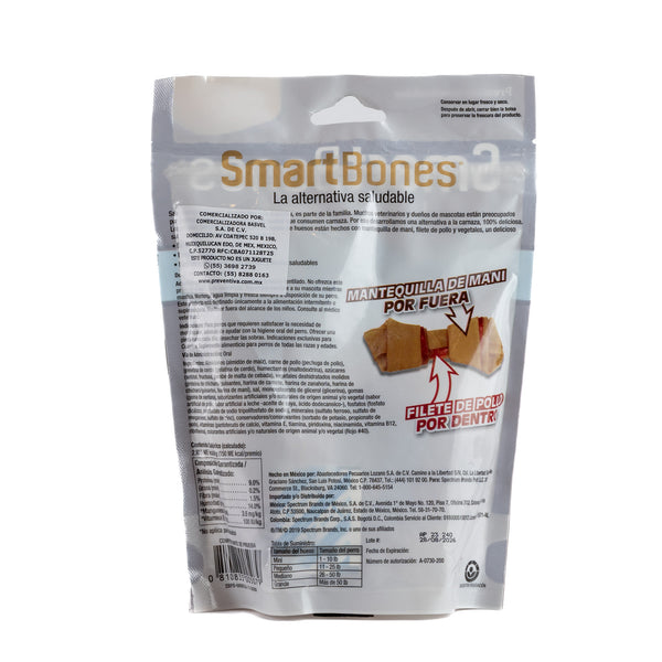 PREMIOS PARA PERRO HUESOS CREMA CACAHUATE MINI SMARTBONES