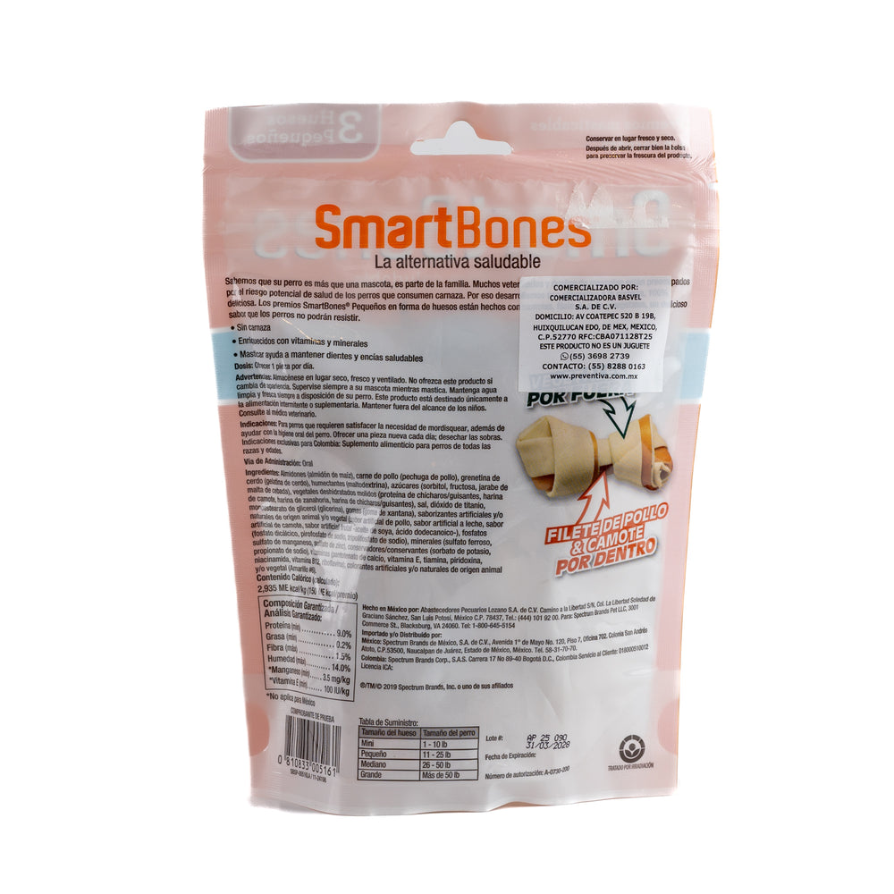 PREMIOS PARA PERRO STICK DE CAMOTE 5 PALITOS SMARTBONES