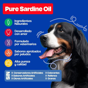 ACEITE DE SARDINA PARA MASCOTAS 450ML DOGELTHY