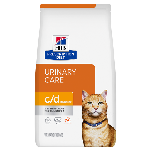 Hill's Prescription Diet c/d Multicare alimento seco para gato cuidado urinario, pollo, 1.8 kg
