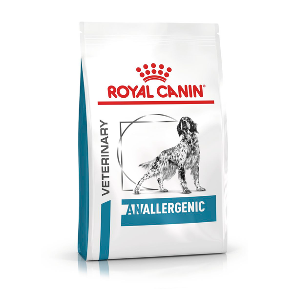 Royal Canin Veterinary Diet Anallergenic alimento seco para perro adulto con alergia alimentaria severa, 4 kg