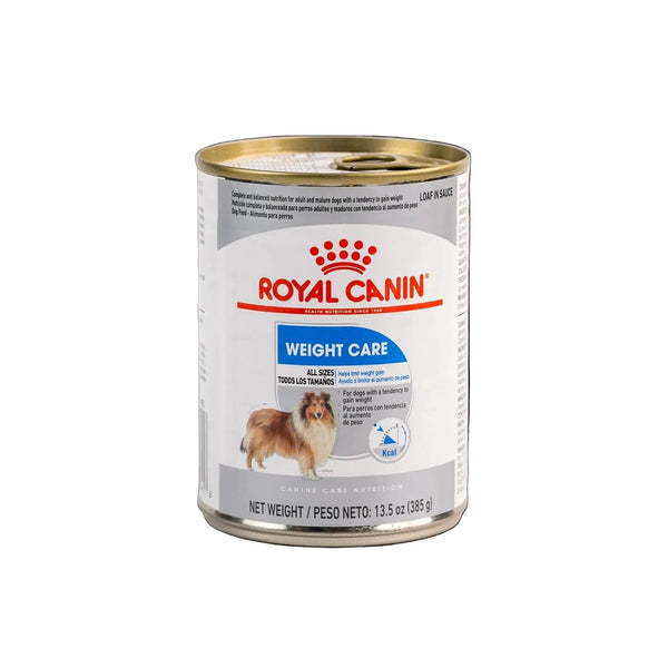 Royal Canin Weight Care Loaf in Sauce alimento húmedo para perro adulto control de peso, 385 g
