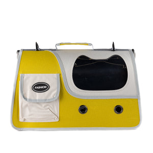 TRANSPORTADORA PARA MASCOTAS AMARILLA MANKALAND