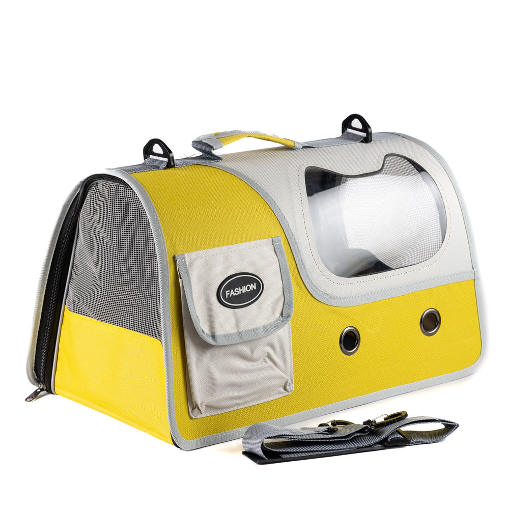 TRANSPORTADORA PARA MASCOTAS AMARILLA MANKALAND