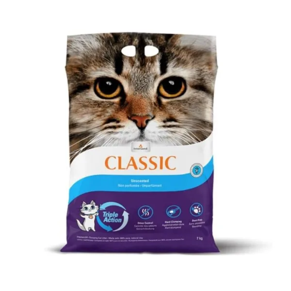 ARENA AGLUTINANTE DE ARCILLA SIN AROMA CLASSIC PARA GATO